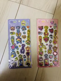 Tamagotchi ぷくキラ チャームステッカー 2種セット　おやじっち
