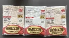 GUNZE 快適工房 V型三角袖スリーマー LLサイズ 3枚セット