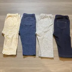 4枚セット　90㎝　7部丈　ユニクロ　レギンス　ズボン