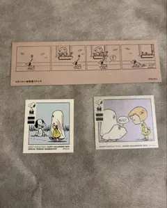 スヌーピーミュージアム　10月4日限定コミックチケット&ステッカーセット