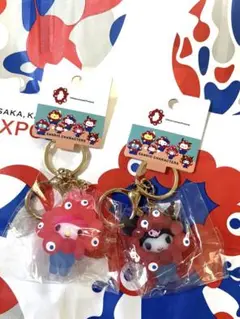 【新品未開封】万博 サンリオ×ミャクミャク クリアキーホルダー マイメロ クロミ