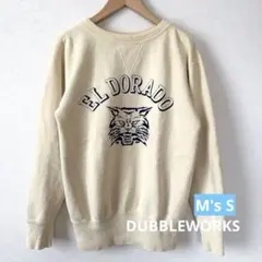 ダブルワークス エルドラド カレッジスウェット 前V ガゼット アイボリー S