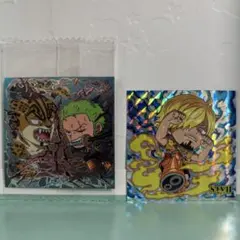 ワンピース　ウエハースシール　ゾロvsルッチ、サンジ