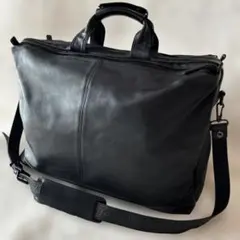 日本製 PORTER 吉田カバン レザービジネスバッグ ショルダーバッグ 本革