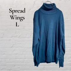 【Spread Wings】【L】セーター　ニット　タートルネック　薄手　長袖