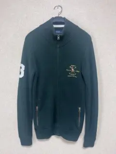Ralph Lauren ジップアップカーディガン ダークグリーン 3