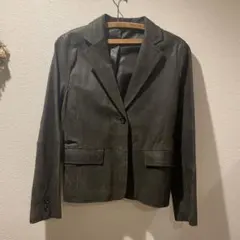 COMME CA ISM ブラックレザージャケットのサムネイル