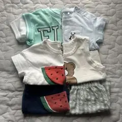 80 トップス4点 ハーフパンツ2点 セット 男の子 まとめ