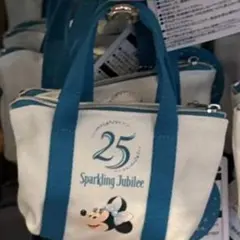 ディズニー　ショッピングバッグ　25周年　ミッキー　ミニー