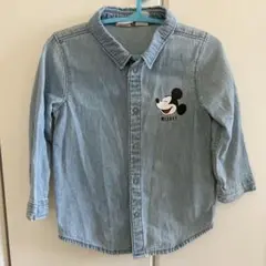 H&M ミッキーマウス デニムシャツ