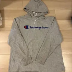 Champion グレー フード付きパーカー XL 薄手