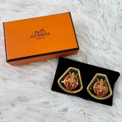 【美品】 HERMES トライアングル イヤリング　エマイユ　エルメスのサムネイル