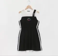 ☆ by LOVEiT レインボーロゴメッシュ切替ワンピース　150㎝☆のサムネイル