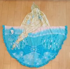 ディズニーシー アナと雪の女王 エルサ フード付きタオル ポンチョ