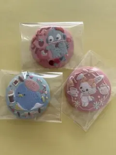 サンリオビスケット刺繍缶バッチ3