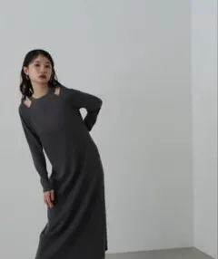 MOUSSY 全店オンライン完売 ニットドレス ブラックサイズ2 - メルカリ