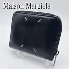 Maison Margiela マルジェラ 二つ折り財布 ラウンドジップ 黒のサムネイル