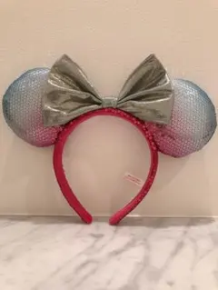 Disney カチューシャ ミニー スパンコール グラデーション