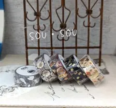 【匿名配送】sou・sou 15mmマスキングテープ５本セットのサムネイル