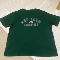 GAP 1969 ATHLETICS 半袖Tシャツ ダークグリーン XL