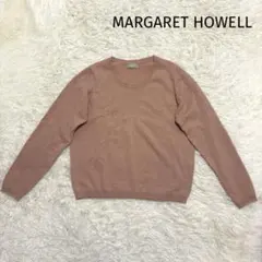 マーガレットハウエル　極美品　カシミヤ100% ニット　ピンク　Ⅱ