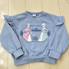 ディズニー　Disney アナ雪　エルサ　アナ　裏起毛　トレーナー　長袖　120