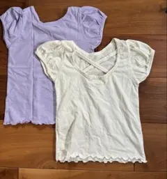 韓国子供服　Hei バッククロスTシャツL2枚セットのサムネイル