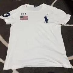 ポロ ラルフローレン 半袖 Tシャツ ビッグポニー 星条旗 アメリカ国旗 Mのサムネイル