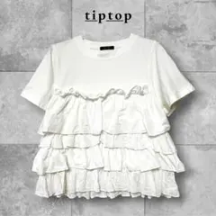 tiptop ティアードビスチェドッキングTシャツ 半袖 ホワイト 【 美品 】のサムネイル