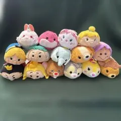 ディズニーツムツムタグ付き14体タグ無し1体