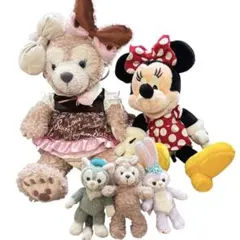 【バラ売り相談可】ディズニー ダッフィー＆フレンズ ぬいぐるみ 5点セット