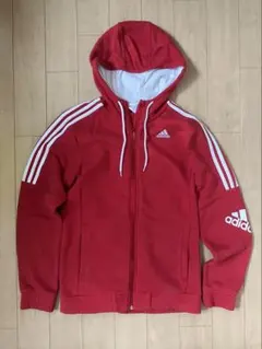 adidas ジップアップパーカー レッドのサムネイル