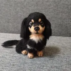 non　羊毛フェルト　犬　ミニチュアダックスフンド　ハンドメイド メルカリ