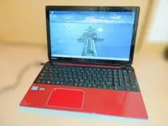 東芝モデナレッド❤️15.6型大画面 SSD カメラ すぐ使える ノート