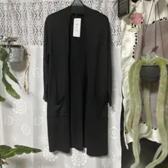 ブラック ロングカーディガンM size