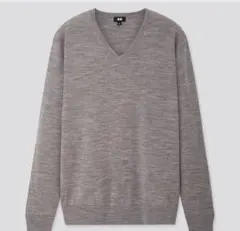 UNIQLO ユニクロ エクストラファインメリノ Vネックセーター M