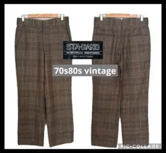 ★USA製★70.80s vintageSTA-BAND チェック柄 スラックス