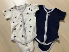 西松屋 ベビー肌着 ロンパース肌着 2点セット