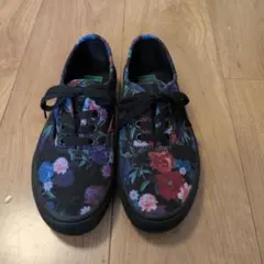 Vans×BeamsBoy ブラック フラワー柄 スニーカー