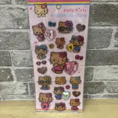 キラキララインストーンシール　日焼けキティー