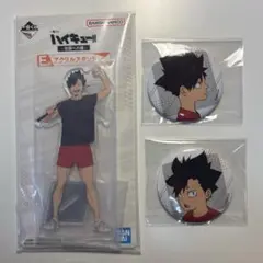 黒尾鉄朗　アクリルスタンド　トレーディング缶バッジ 幼少期