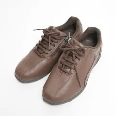 【美品】ミズノ レザー サイドジップ ウォーキングシューズ 25cm