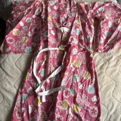 サンリオキティちゃんピンク花柄浴衣 120cm位のサムネイル