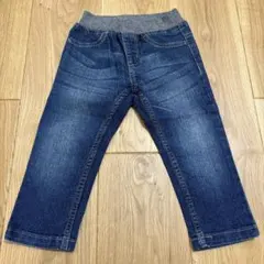 濃い青　デニムパンツ　90cm
