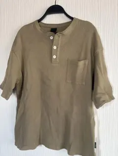 Gohemp ヘンリーネック ワッフル Tシャツ Lサイズのサムネイル