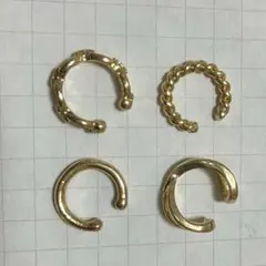 【イヤーカフ】ゴールド4点セット