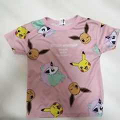 ポケモン ピンク 半袖Tシャツ 総柄のサムネイル