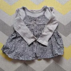 バースデイ　テータテート　花柄　長袖　重ね着　カットソー トップス