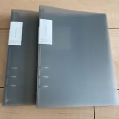 ダイソー6リング A5バインダー(シャドウ) 2個セット