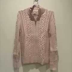 L.L.Bean ケーブルニットセーター S ピンク